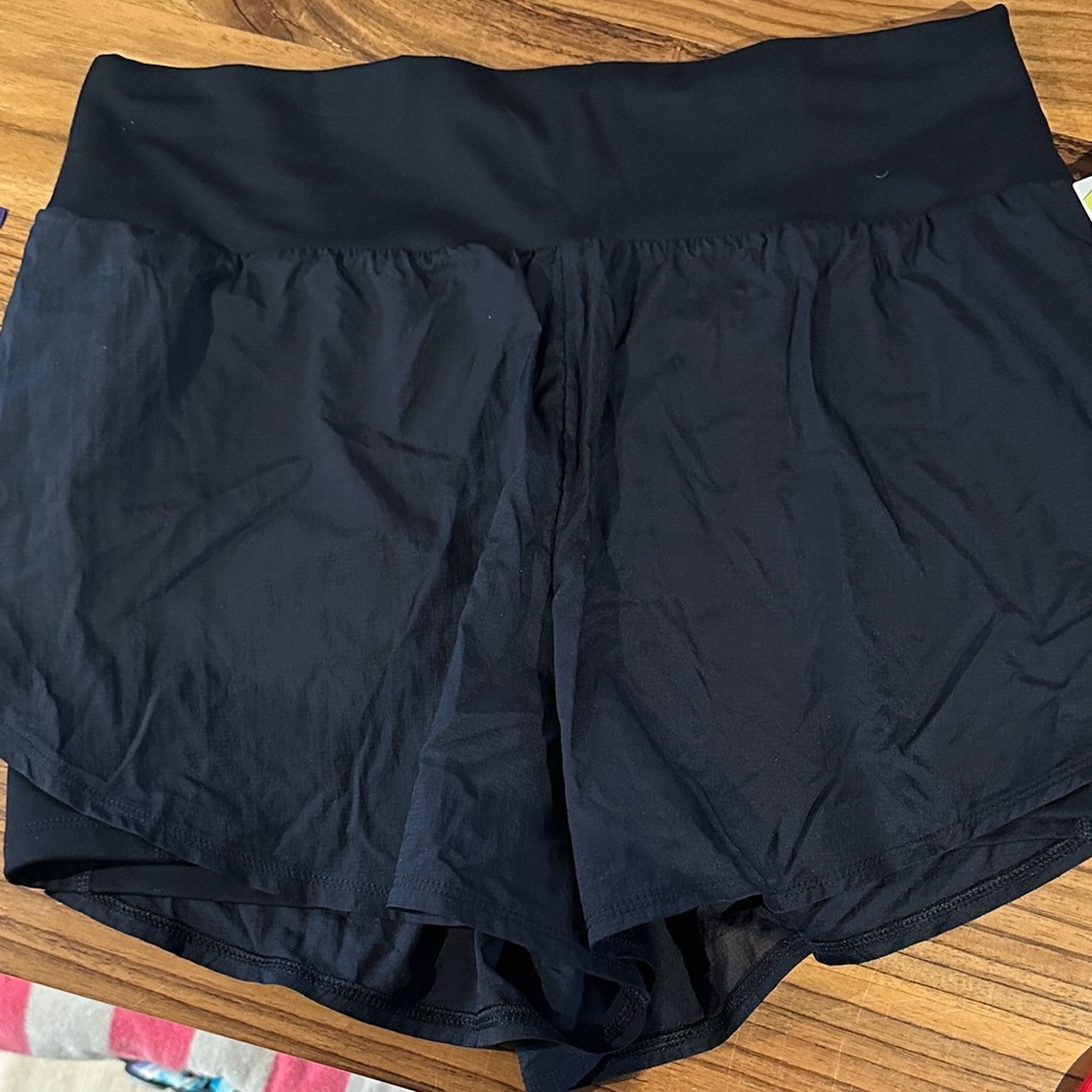 All in Motion Women's Black Athletic Shorts